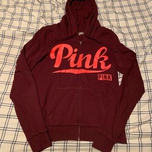 Victoria’s Secret PINK Zip Up Hoodie sz M